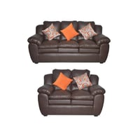Deluxe Furniture Juego de Sala 3-2 Miko Tapizado Cuero Sintético 190X70X80