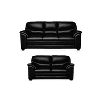 Deluxe Furniture Juego de Sala 3-2 Franki Tapizado Cuero Sintético 205X83X94