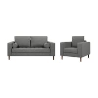 Deluxe Furniture Juego de Sala 3-1 Micaela Tapizado Lona Anti Fluidos 185X80X80