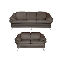 Deluxe Furniture Juego de Sala 3-2 Eudis Tapizado Cuero Sintético 185X85X80