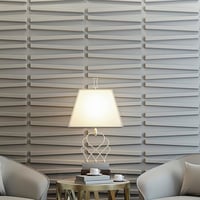 Paneles de Pared 3d con Textura Blanca de PVC