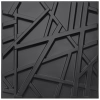 Paneles de Pared 3d Negros con Texturas Decoración
