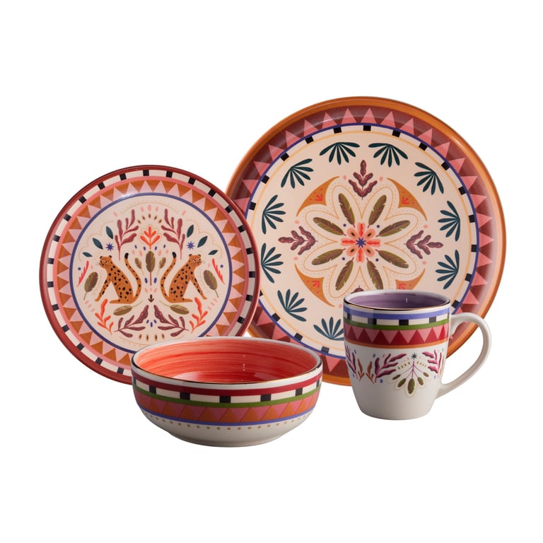 Vajilla Selvatica 4 Puestos 16 Piezas Homecenter