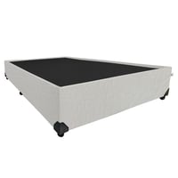 Base cama Wide Doble 140X190X33 Entera con Pestaña blanco