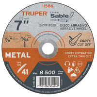 Disco Corte Fino para Metal de 7 Pulgadas 1.8 mm Truper
