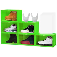 Cajas de Almacenamiento de Zapatos Color Verde Neón