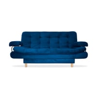 Sofacama Keller Tela Azul 175X90X80 Cm