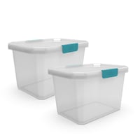 Set X2 Cajas Organizadoras 20 Litros Natural-verde-home Collection