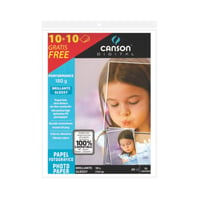 Papel Photo Glossy Canson 180 G A4 x 10 x (+10 Hj Gratis)