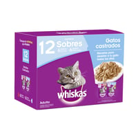 Alimento Húmedo Whiskas Castrados 12 Und 85 G  Whiskas