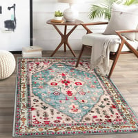 Alfombra Bohemia Tribal Lavable y Antideslizante de 0.91m x 1.52m Estilo Vintage Marca Lahome