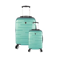 Set X2 Maletas para viaje 20.28 Pulg bin M012 Verde