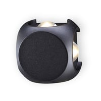 Aplique Led Ecoball 4w Negro 3000k Ip 54