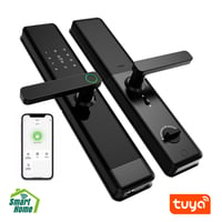 Cerradura Inteligente Pantalla Tactil para Entrada Principal Bluetooth Color Negro Oita