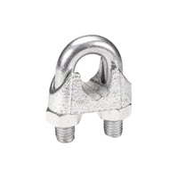 Grillete Perro de Amarre Galvanizado para Cable 3/8" - 10mm