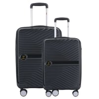 Set X2 Maletas de viaje 20.24 Pulg Bin M013 Negro