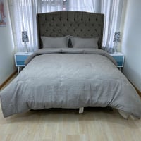 Funda Duvet Artticus Cama Queen Color Gris Plata