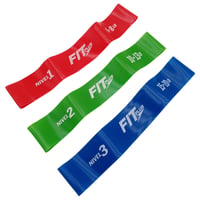 Set de 3 Bandas Elasticas Cerradas Fitplus