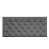 Cabecero Queen Fantasy Flotante 160x60 Gris Ecocuero