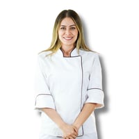 Chaqueta Chef Gabardina Blanca 201 Dama S