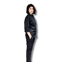 Uniforme Chef Chaqueta Negra Pantalón Negro Dama 2XL