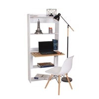 Combo Biblioescritorio Space Plegable Ahorra Espacio 160X64X54 + Silla Eames