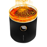 Humidificador y Difusor de Aromas 2 En 1 Pebetero Eléctrico Negro