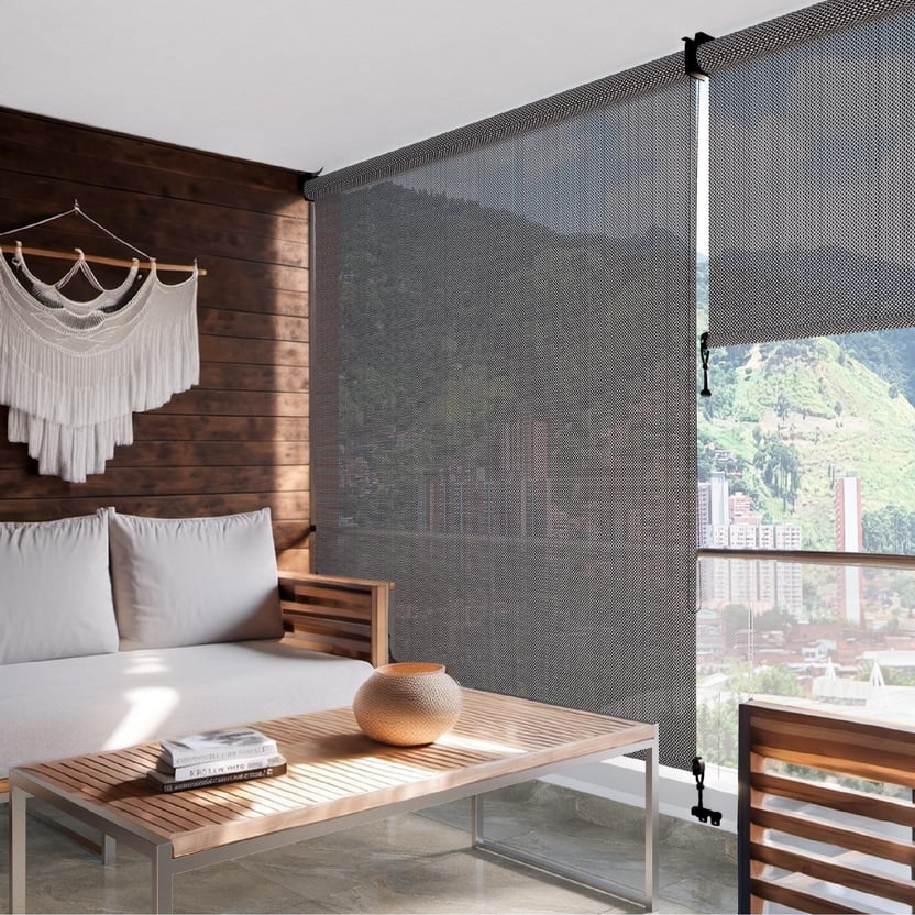Cortina Enrollable Screen Exterior Tempo Humo 240x240 Cm - Homecenter ...