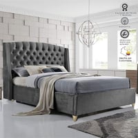 Ekonomodo Colombia Combo Cama King 200x200x140 con Colchón Pillow Italia Gris Plata