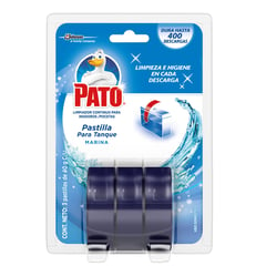 PATO - Limpiador Sanitario Azul 3Unds x120gr