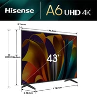 Hisense Televisor Hisense 43" 43a6n Smart Tv 4k