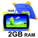 Tablet Krono Kids 7 Pulgadas 16GB Azul 2GB de Memoria RAM Excluido