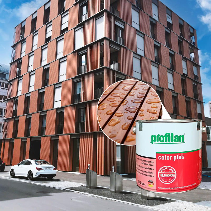 Pintura para madera en exterior base solvente color castaño 2.5 lts ...