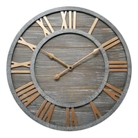 Reloj Romano 78 cm Gris/Dorado
