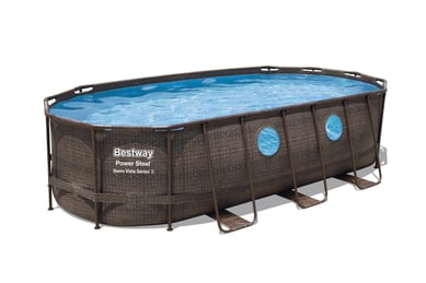 Piscina Estructural Ovalada 549 x 274 x 122 cm Bomba/Filtro/Accesorios