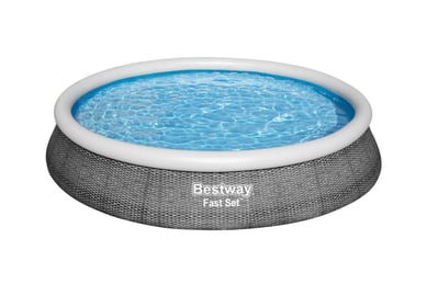 Piscina Borde Inflable Redonda 396 x 84 cm Bomba/Filtro