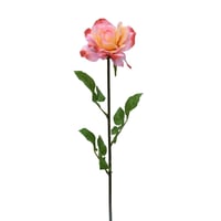 Flor Artificial Rosa Rosada 74 Cm