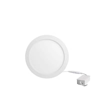 Set X2 Panel Led Sobreponer Circular 12w Luz Calida