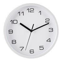 Reloj Pared Básico 20cm Blanco