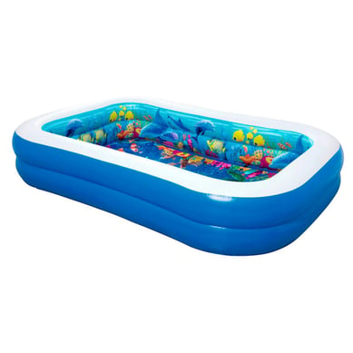Piscina Inflable Infantil Rect 3D 262x175x51Cm