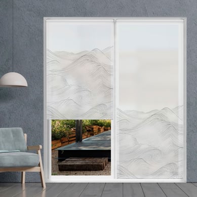Persiana Enrollable Waves White 75x250 Cm