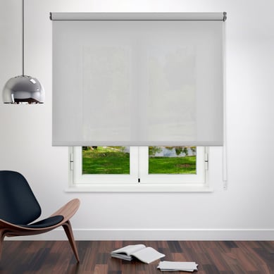 Persiana Enrollable Screen Vtx1% Bl-Gr 90x250 Cm