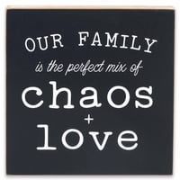 Cuadro Madera Family Chaos