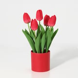 Planta Artificial Tulipán Rojo