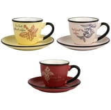 Set 6 Taza Cafe 90ml + 6 Platillos