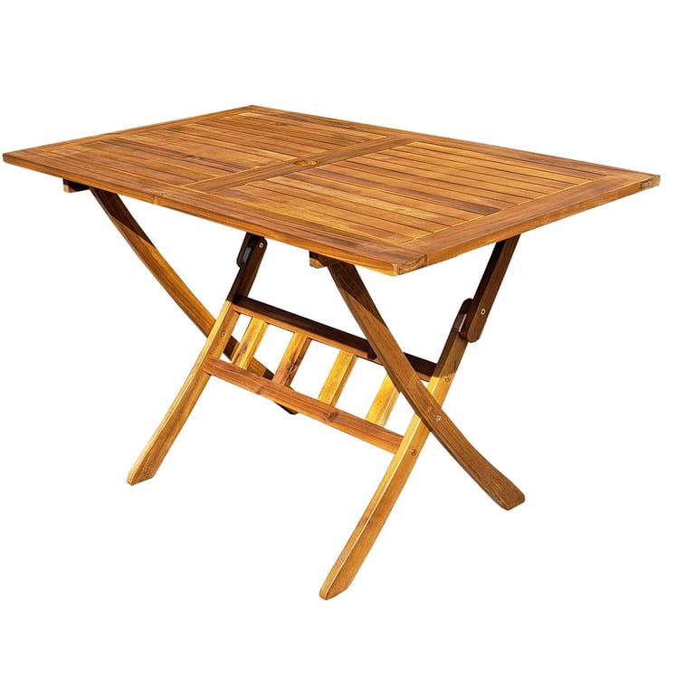 JUST HOME COLLECTION : Mesa Plegable Madera Acacia Bristol 120x70