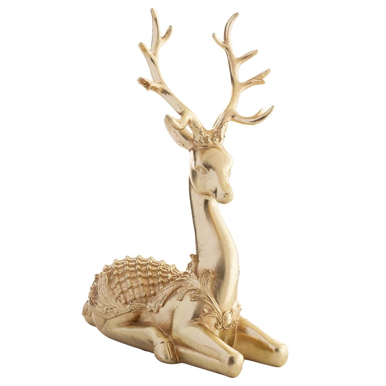 Reno Sentado Dorado 26 cm DEAR SANTA