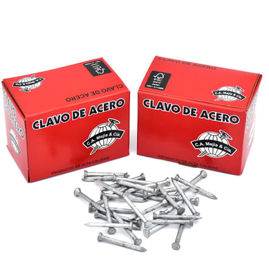 Clavo Acero Estriado Vertical 1-1/2 500g