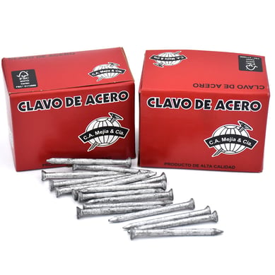 Clavo Acero Estriado Vertical 2-1/2 500g