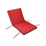 Repuesto cojín para silla poliéster rojo